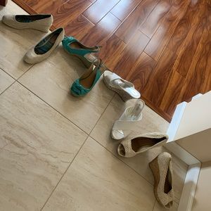 4 pairs of wedges!